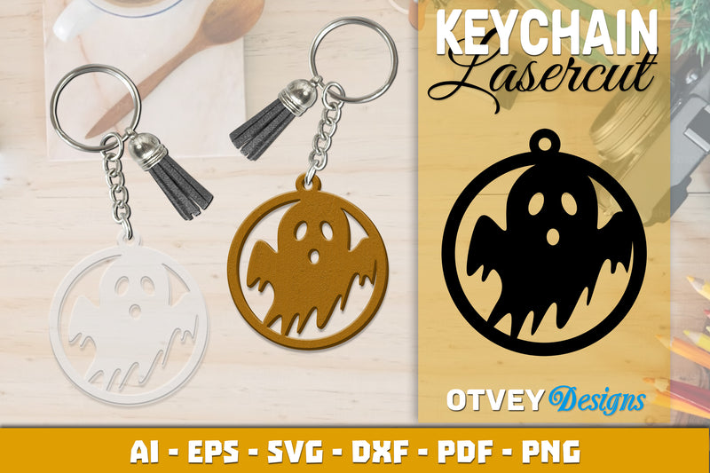 Keychain Halloween Lasercut SVG Bundle 163 - CraftNest - Digital Crafting and Art