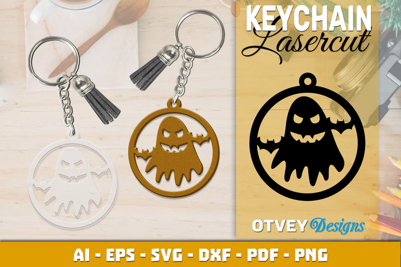Keychain Halloween Lasercut SVG Bundle 168 - CraftNest - Digital Crafting and Art