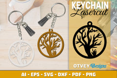 Keychain Halloween Lasercut SVG Bundle 176 - CraftNest - Digital Crafting and Art