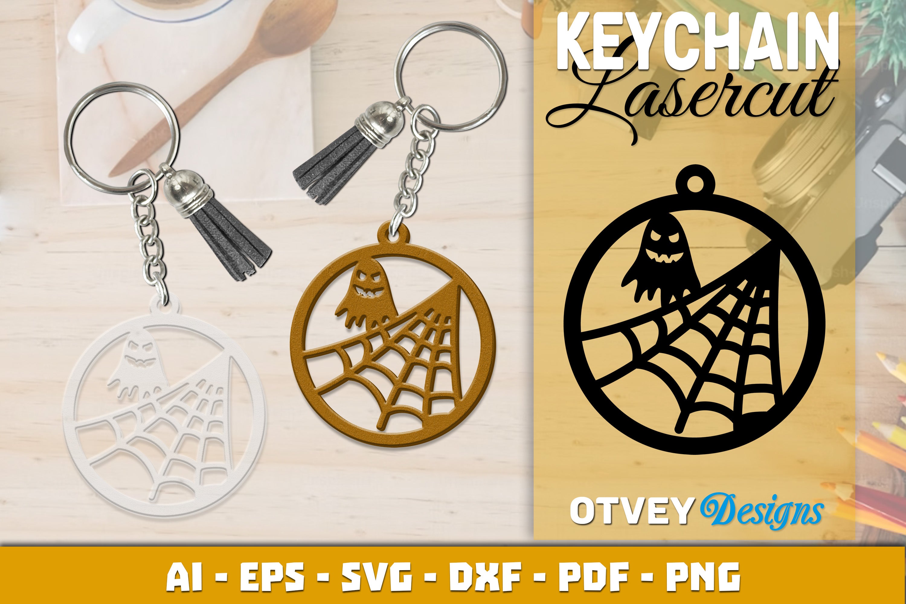 Keychain Halloween Lasercut SVG Bundle 183 - CraftNest - Digital Crafting and Art