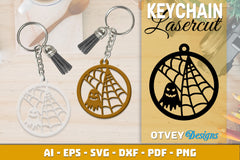 Keychain Halloween Lasercut SVG Bundle 184 - CraftNest - Digital Crafting and Art