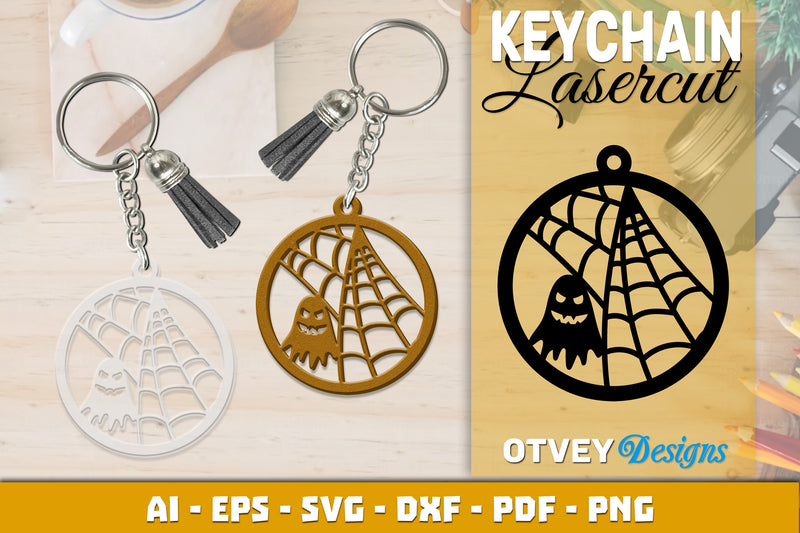 Keychain Halloween Lasercut SVG Bundle 184 - CraftNest - Digital Crafting and Art