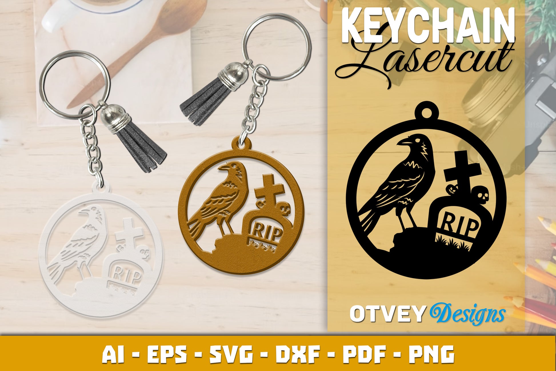 Keychain Halloween Lasercut SVG Bundle 186 - CraftNest - Digital Crafting and Art