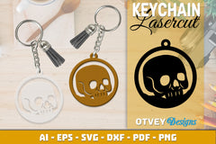 Keychain Halloween Lasercut SVG Bundle 187 - CraftNest - Digital Crafting and Art