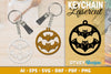 Keychain Halloween Lasercut SVG Bundle