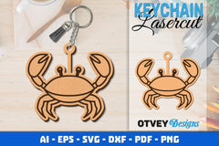 Keychain Sea Animals Lasercut SVG Bundle 511 - CraftNest - Digital Crafting and Art