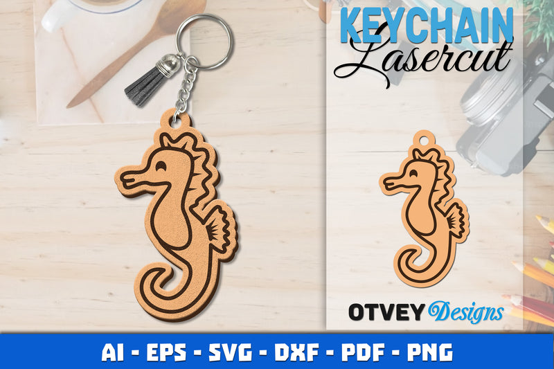 Keychain Sea Animals Lasercut SVG Bundle 611 - CraftNest - Digital Crafting and Art