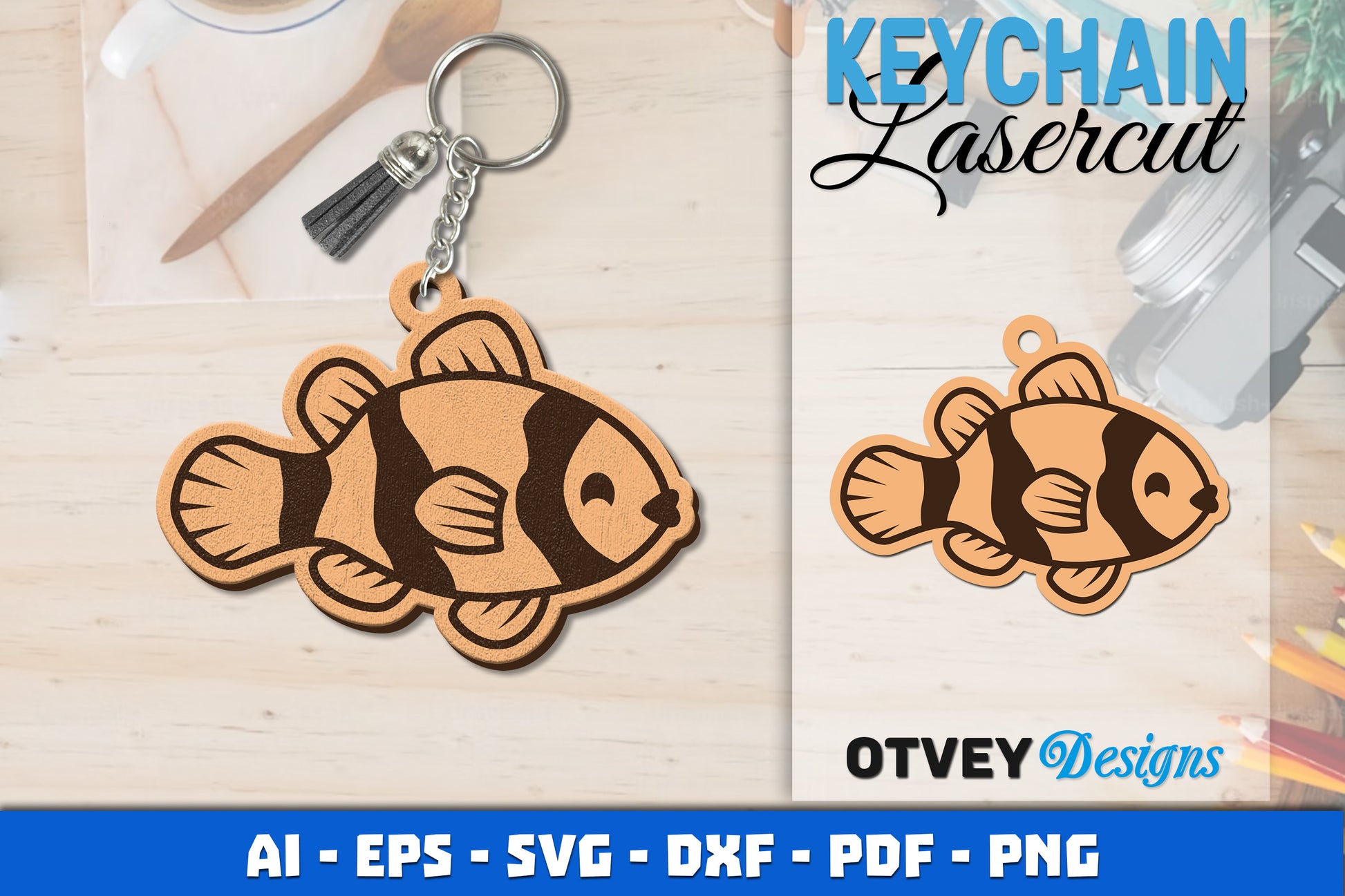 Keychain Sea Animals Lasercut SVG Bundle 711 - CraftNest - Digital Crafting and Art