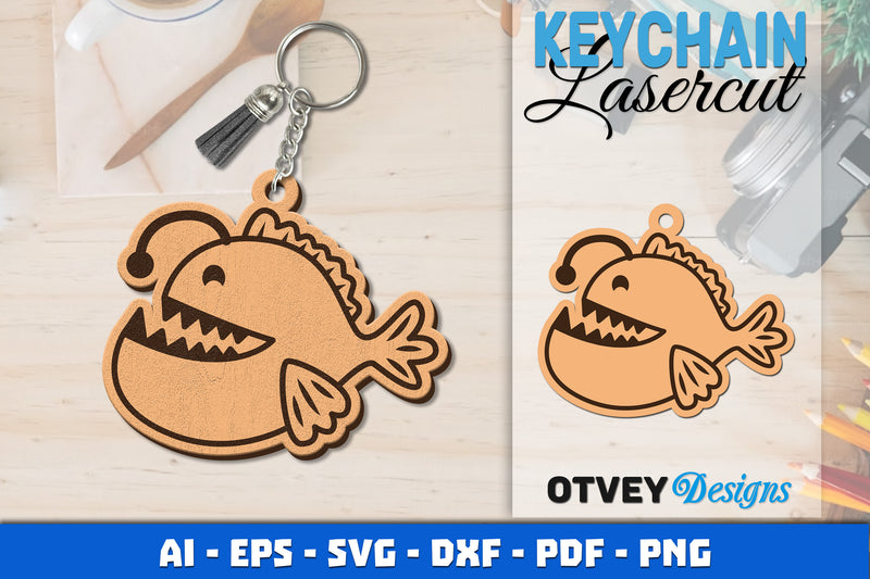 Keychain Sea Animals Lasercut SVG Bundle 911 - CraftNest - Digital Crafting and Art