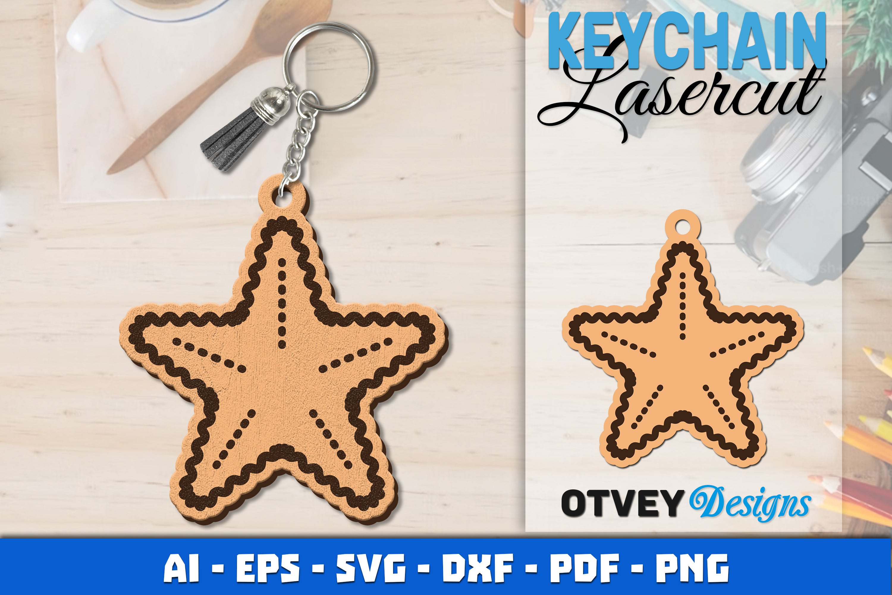 Keychain Sea Animals Lasercut SVG Bundle 1011 - CraftNest - Digital Crafting and Art