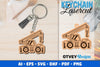 Keychain Tractor Lasercut SVG Bundle