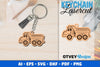 Keychain Tractor Lasercut SVG Bundle