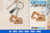Keychain Tractor Lasercut SVG Bundle