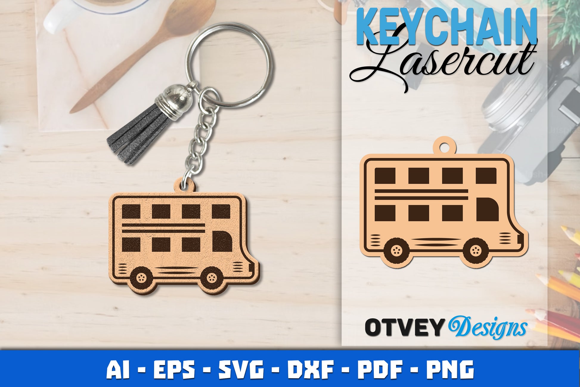 Keychain Transport Lasercut SVG Bundle 4 - CraftNest - Digital Crafting and Art