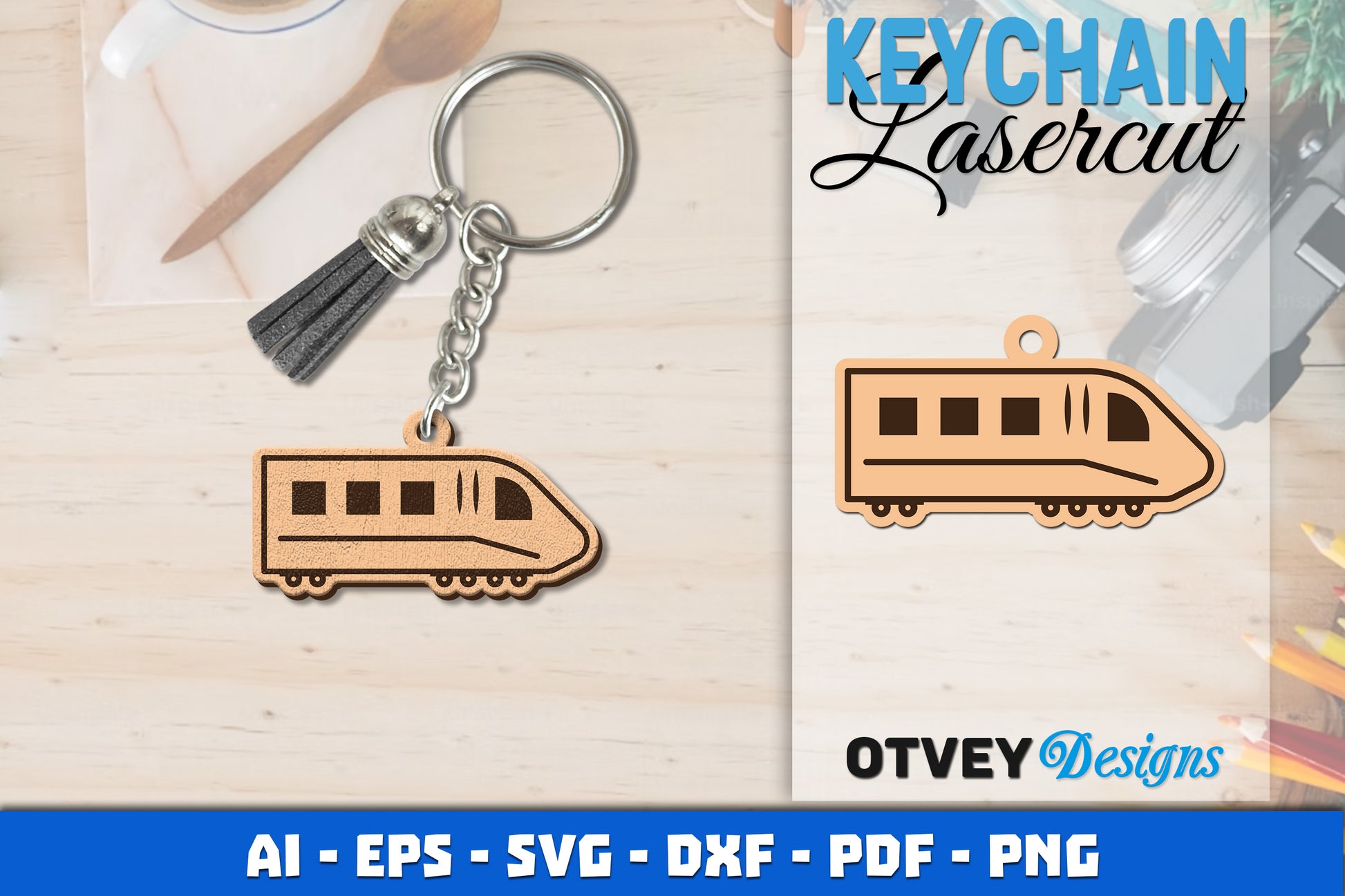 Keychain Transport Lasercut SVG Bundle 5 - CraftNest - Digital Crafting and Art