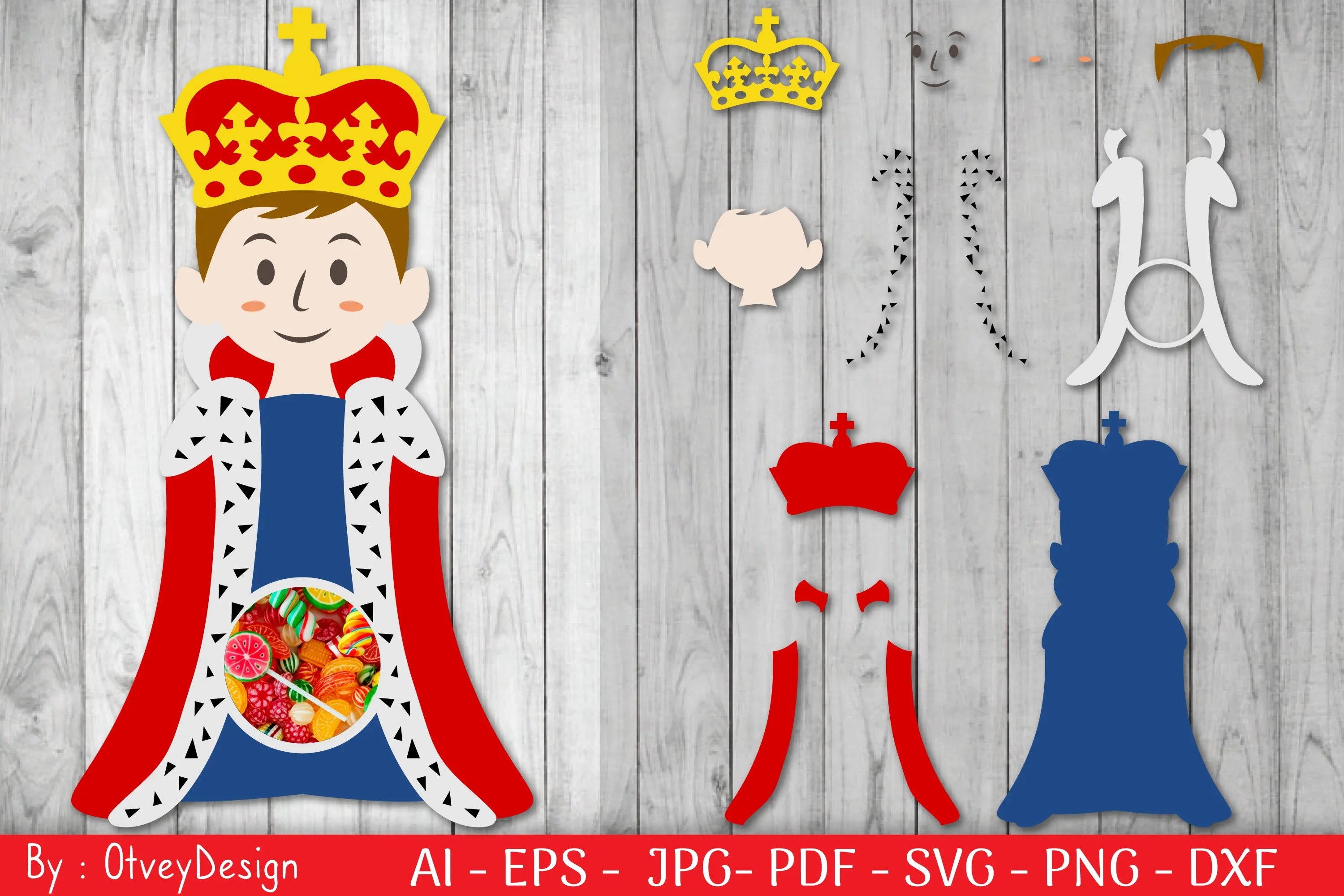 King Charles Candy Dome SVG Bundle - CraftNest - Digital Crafting and Art