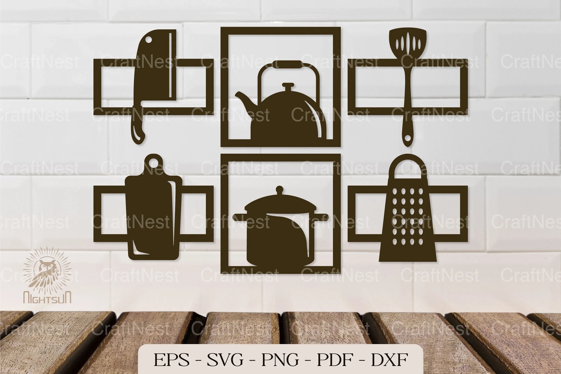 Kitchen Set Wall Decor Clipart Bundle - CraftNest - Digital Crafting and Art