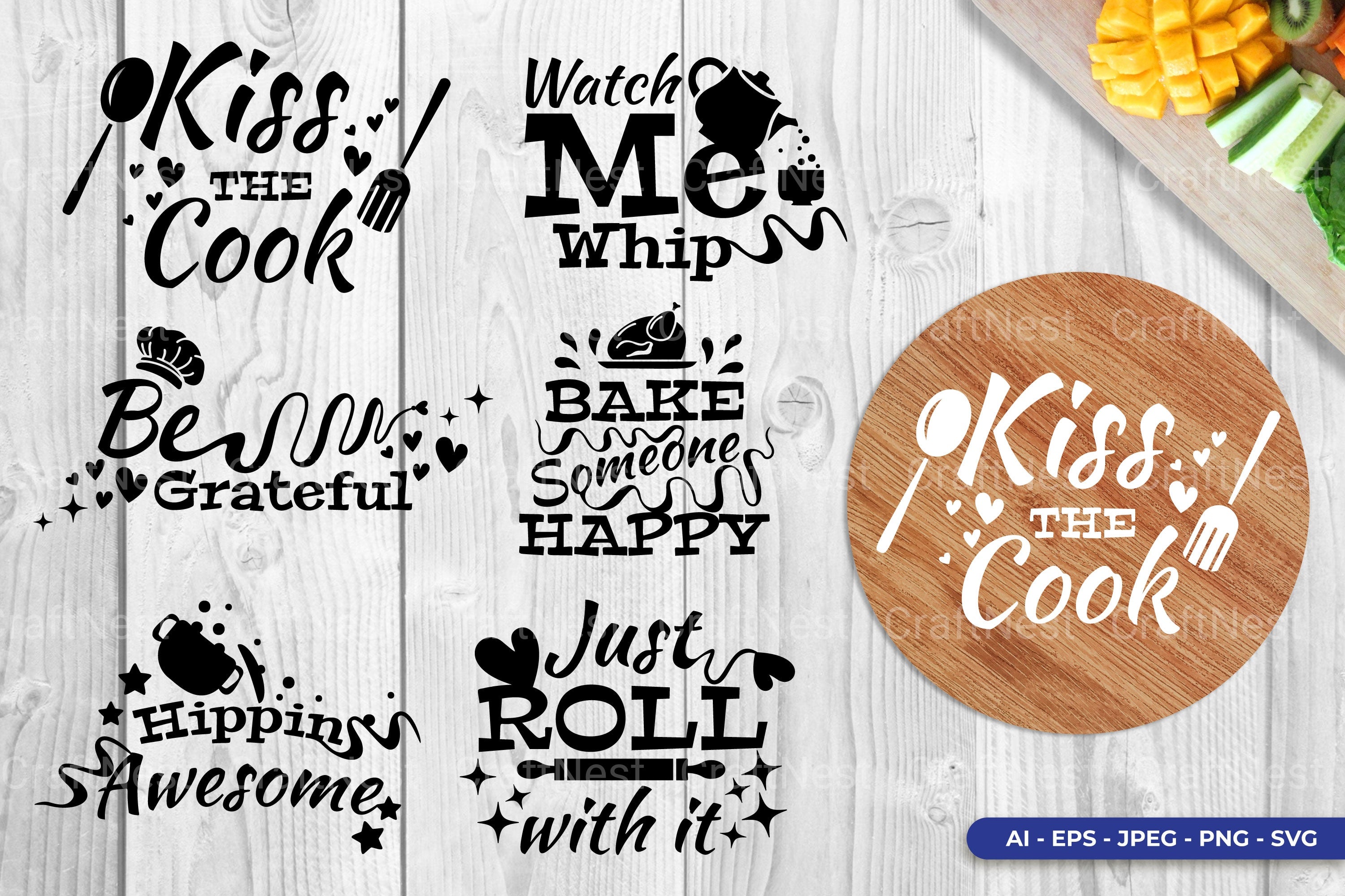 Kitchen SVG Clipart Bundle