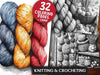 Knitting And Crocheting Coloring Books