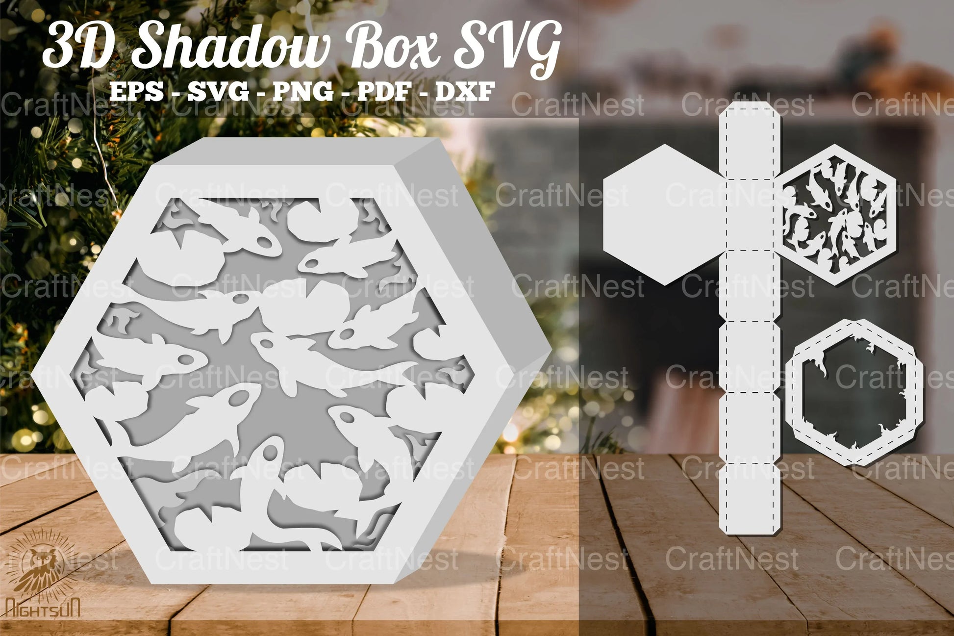 Koi Fish 3D Shadow Box Clipart Bundle - CraftNest - Digital Crafting and Art