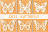 Kraft Cute Butterfly Collection Clipart Bundle
