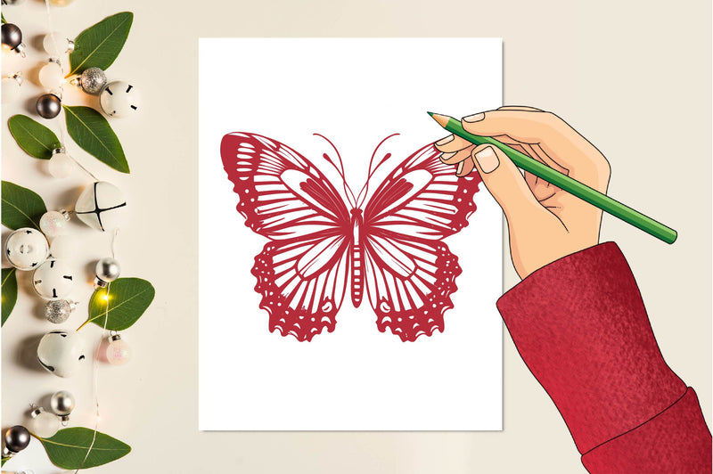 Kraft Cute Butterfly Collection Clipart Bundle - CraftNest - Digital Crafting and Art