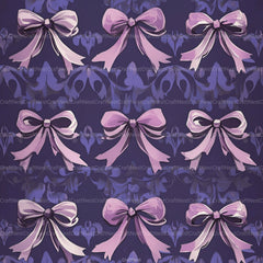Coquette Bow Pattern Seamless Digital Paper - CraftNest - Digital Crafting and Art