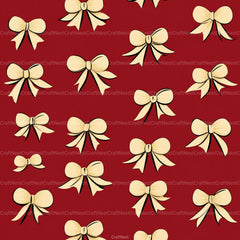 Coquette Bow Pattern Seamless Digital Paper - CraftNest - Digital Crafting and Art