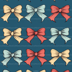 Coquette Bow Pattern Seamless Digital Paper - CraftNest - Digital Crafting and Art
