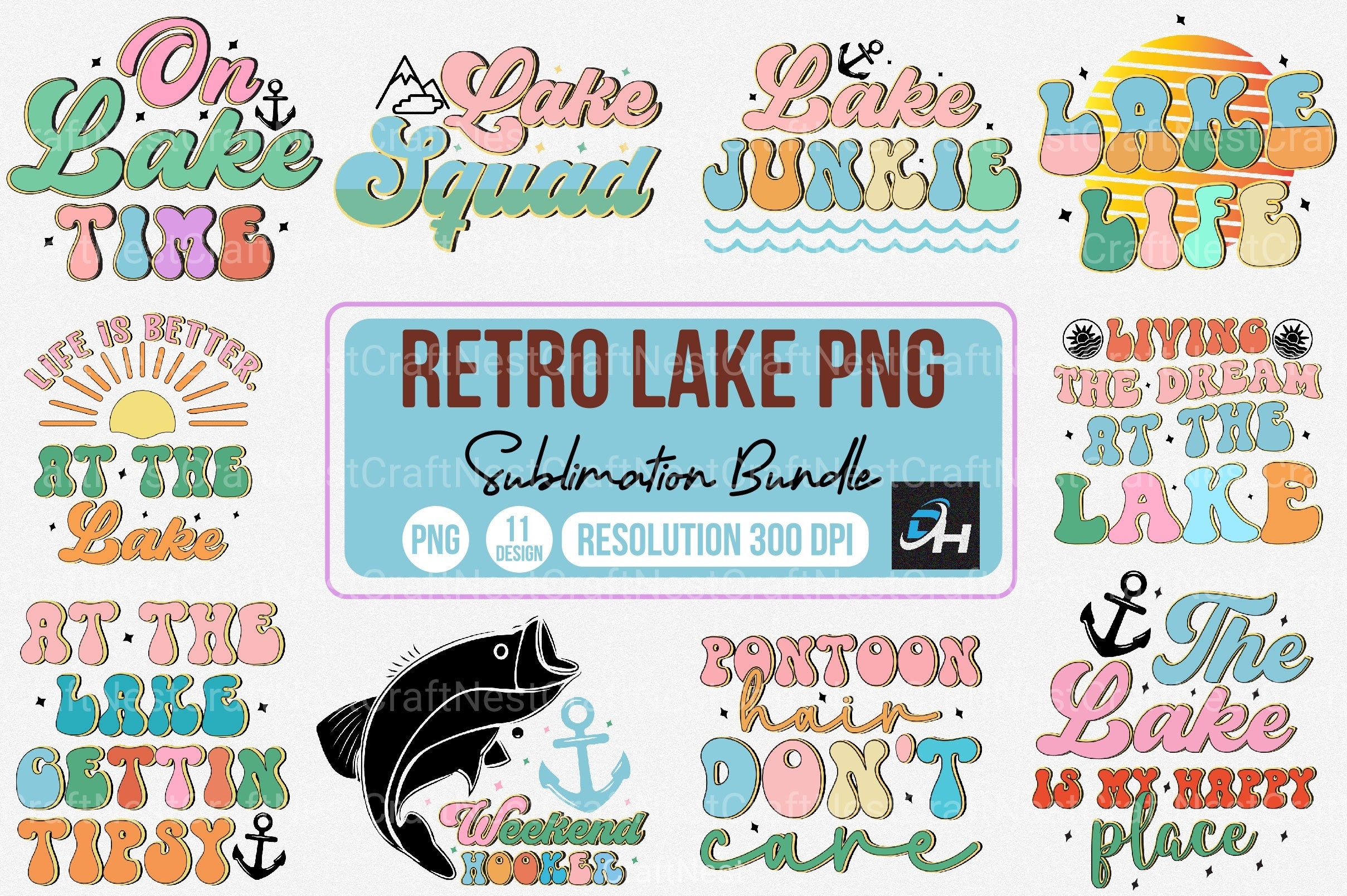 Lake Clipart Bundle Collection - CraftNest - Digital Crafting and Art