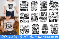 Lake SVG Bundle - CraftNest - Digital Crafting and Art