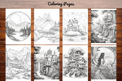 Boho Landscape Coloring Book - CraftNest - Digital Crafting and Art