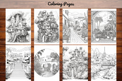 Boho Landscape Coloring Book - CraftNest - Digital Crafting and Art