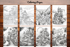 Boho Landscape Coloring Book - CraftNest - Digital Crafting and Art