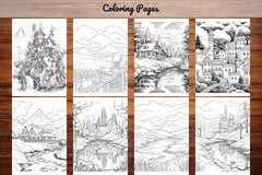 Boho Landscape Coloring Book - CraftNest - Digital Crafting and Art