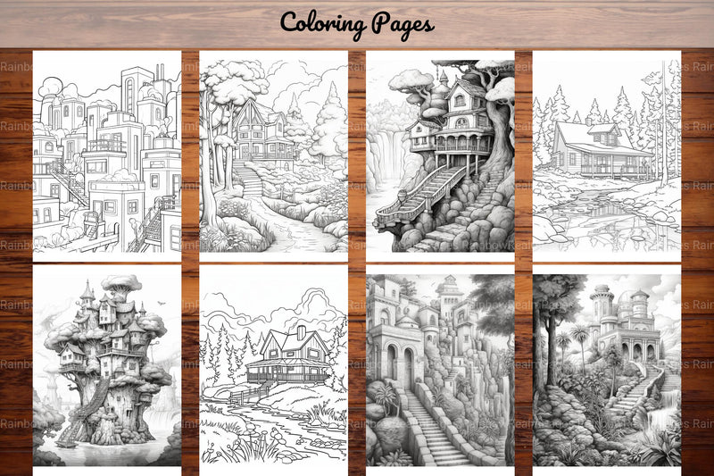 Boho Landscape Coloring Book - CraftNest - Digital Crafting and Art