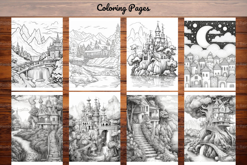 Boho Landscape Coloring Book - CraftNest - Digital Crafting and Art