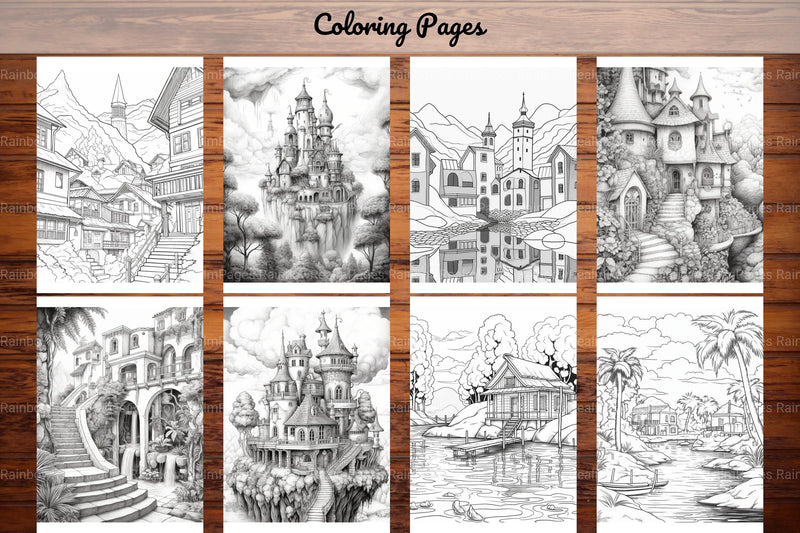 Boho Landscape Coloring Book - CraftNest - Digital Crafting and Art