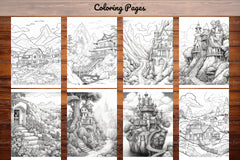 Boho Landscape Coloring Book - CraftNest - Digital Crafting and Art