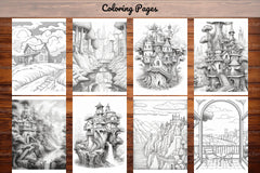 Boho Landscape Coloring Book - CraftNest - Digital Crafting and Art