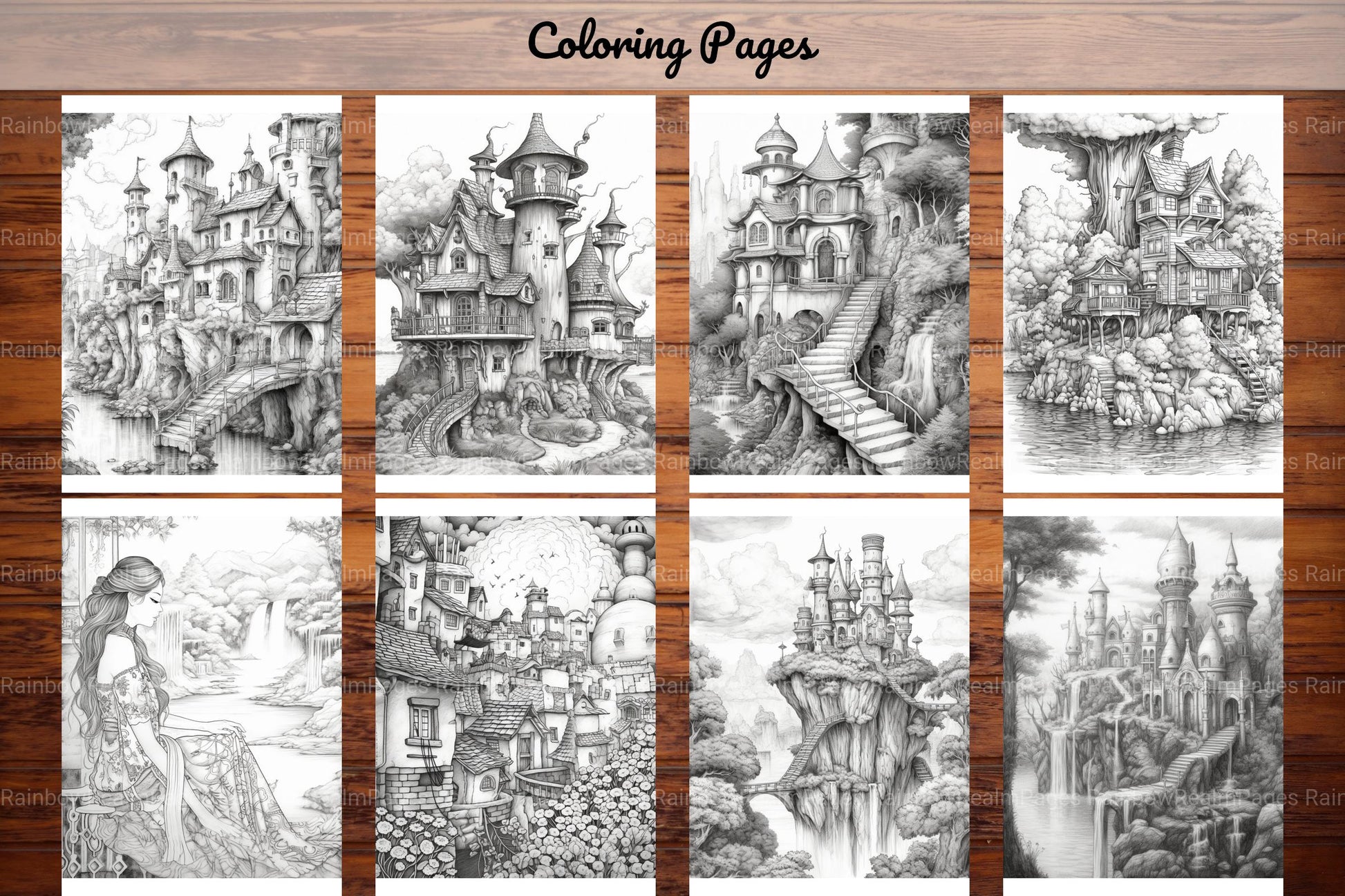 Boho Landscape Coloring Book - CraftNest - Digital Crafting and Art