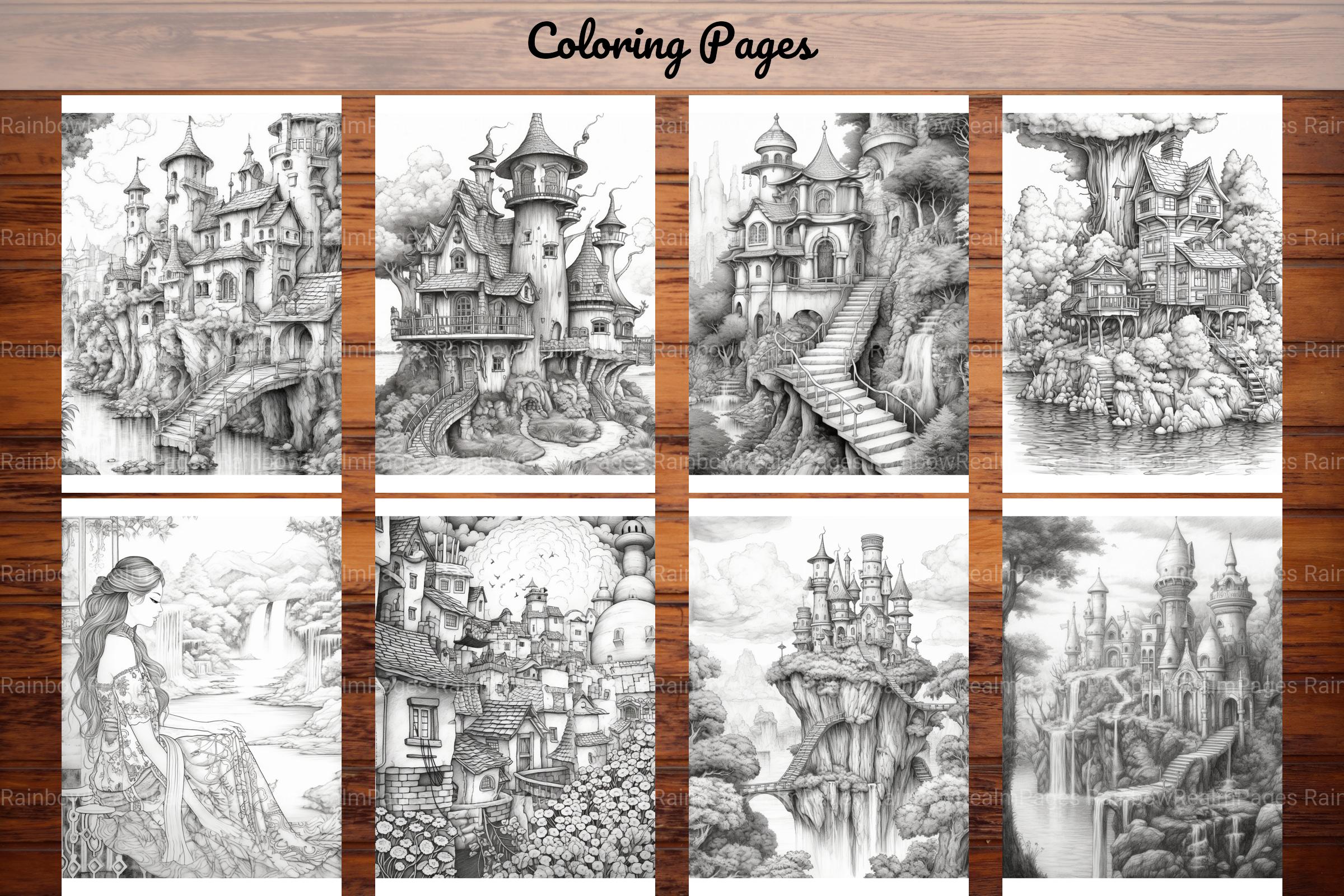 Boho Landscape Coloring Book - CraftNest - Digital Crafting and Art