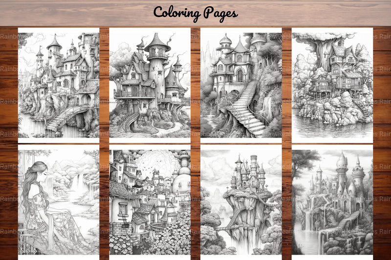 Boho Landscape Coloring Book - CraftNest - Digital Crafting and Art