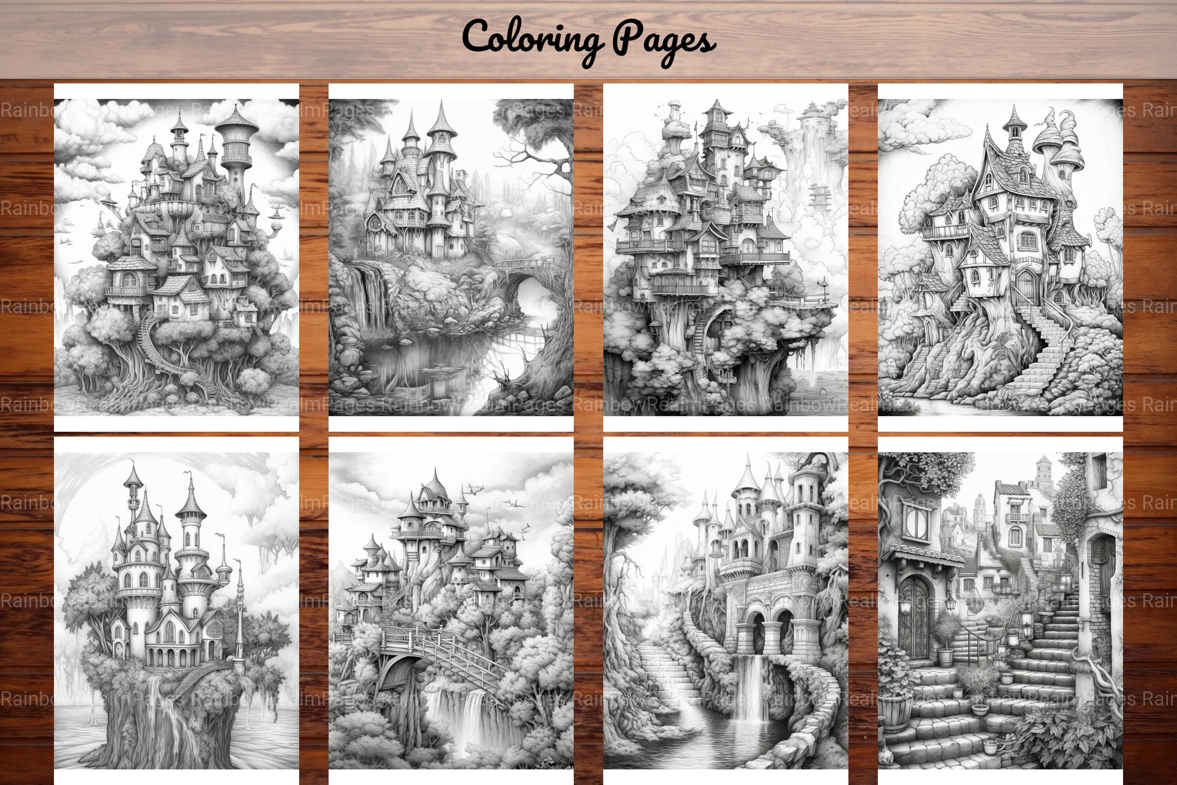 Boho Landscape Coloring Book - CraftNest - Digital Crafting and Art