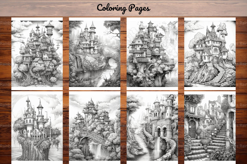 Boho Landscape Coloring Book - CraftNest - Digital Crafting and Art