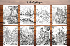 Boho Landscape Coloring Book - CraftNest - Digital Crafting and Art
