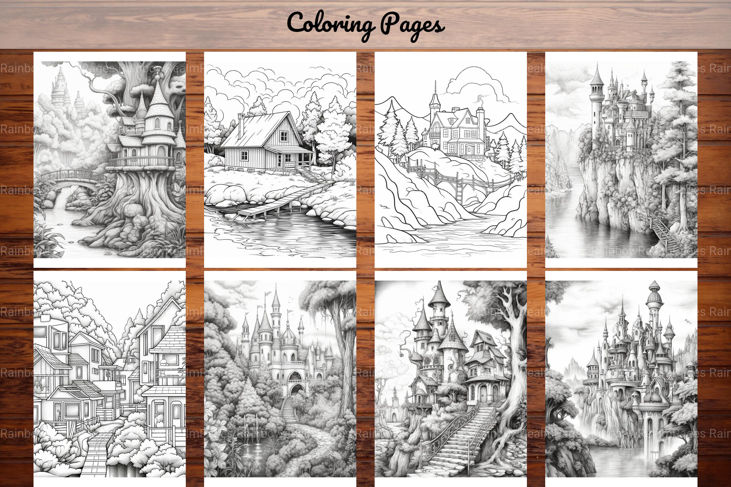 Boho Landscape Coloring Book - CraftNest - Digital Crafting and Art