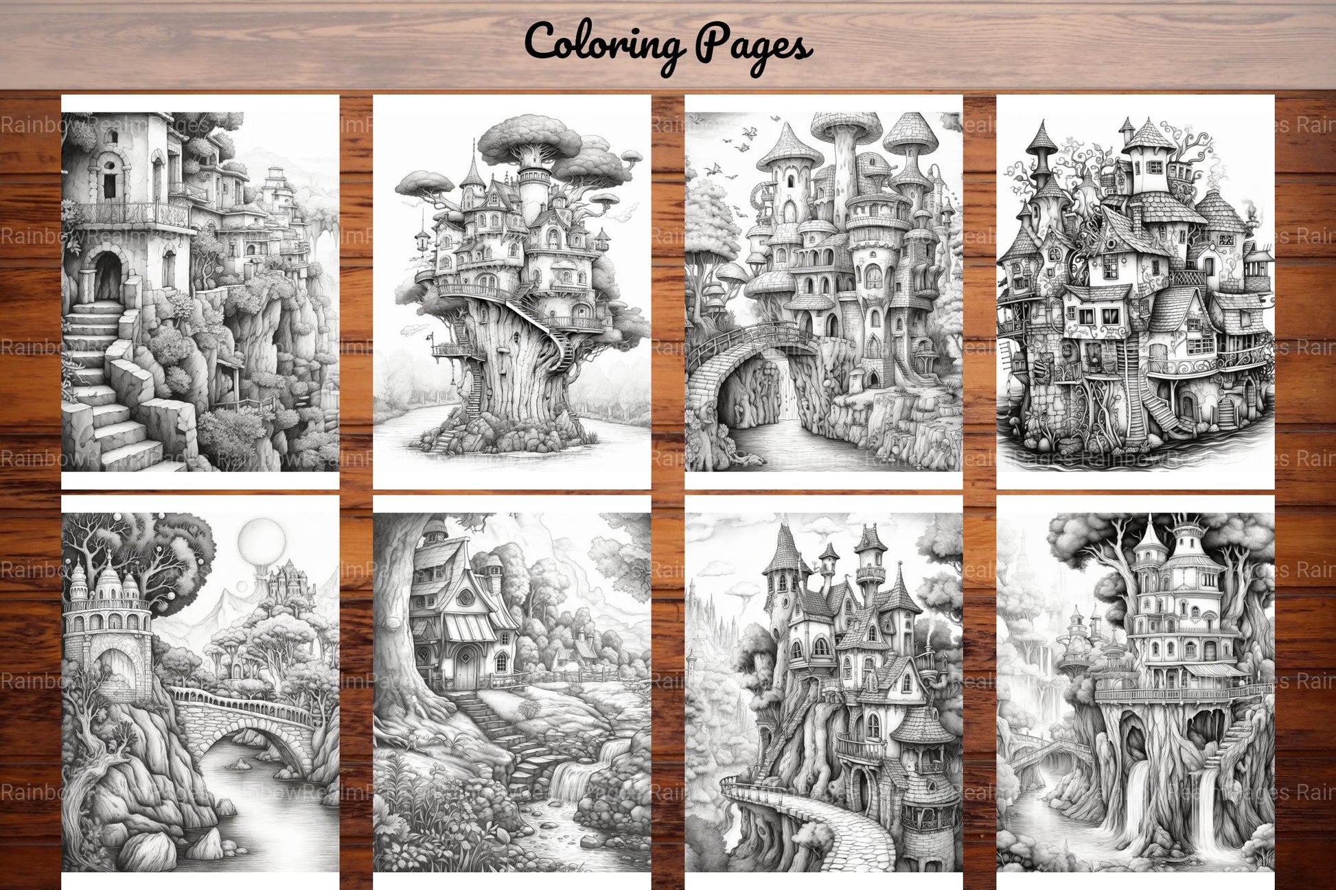 Boho Landscape Coloring Book - CraftNest - Digital Crafting and Art