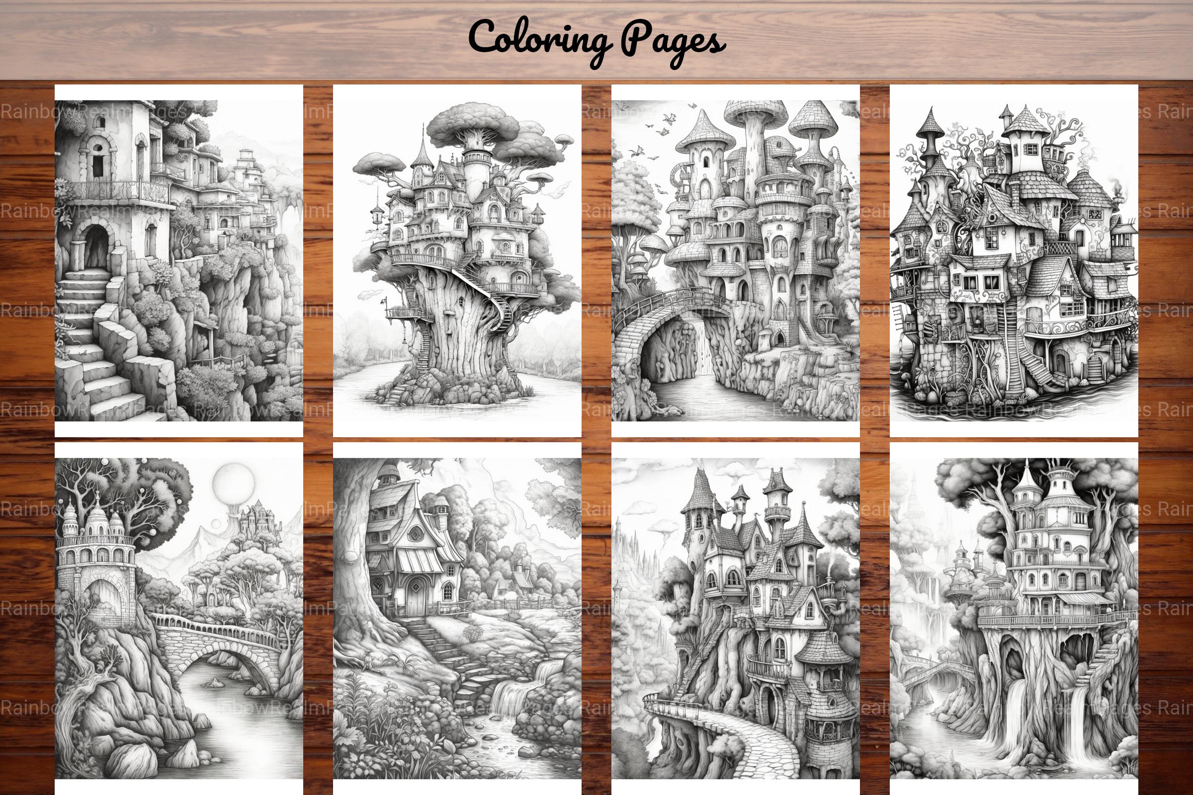 Boho Landscape Coloring Book - CraftNest - Digital Crafting and Art