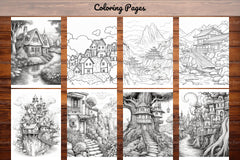 Boho Landscape Coloring Book - CraftNest - Digital Crafting and Art